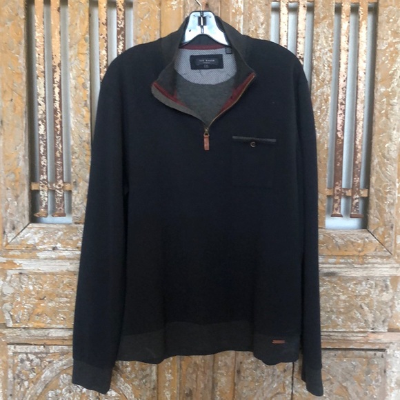 ted baker quarter zip sweater